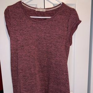 orange tunic w lace trim